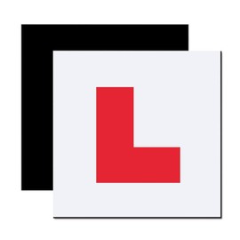 Tek Automotive 2 Pack Fully Magnetic L Plates for Car UK | Approved Legal Size | 100% Weatherproof Non Scratch Magnetic Learner Plates | Car Accessories for Learner Drivers