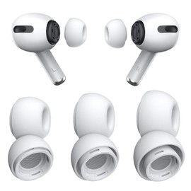 3 Pairs Replacement Ear Tips for Airpods Pro/Airpods Pro 2 Generation with Noise Reduction Hole & Built-in dust Guard Screen, Silicone Ear Tips for Airpods Pro with Portable Storage Box(S/M/L)