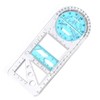 ZKSXOA 1pcs Multifunctional Geometric Ruler, Multi-Function Drawing Ruler, Elementary School