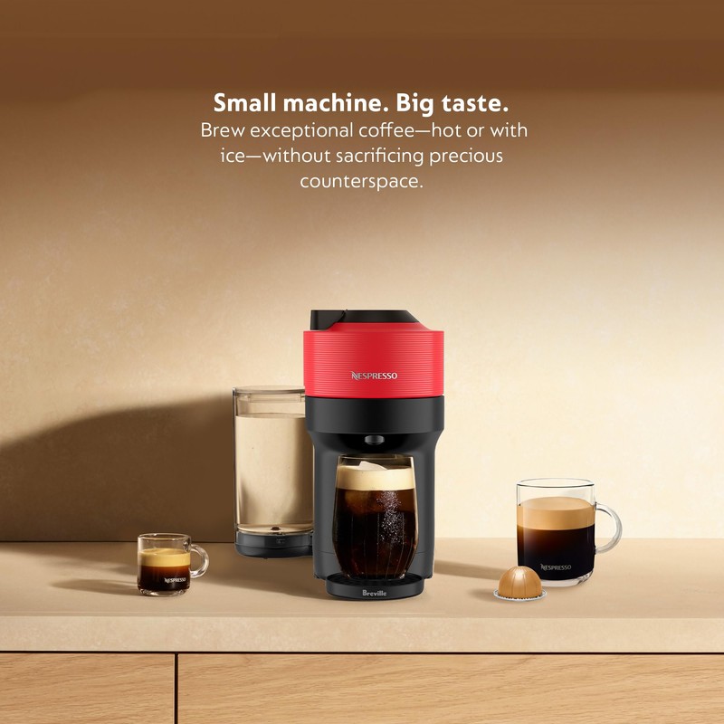Nespresso Vertuo Pop+ Coffee and Espresso Maker by Breville, Spicy