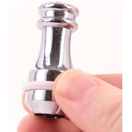 Fort Fasteners 42mm Curtain Cord Pull Weights – Polished Chrome for Bathroom/Toilet Light or Fan Switch