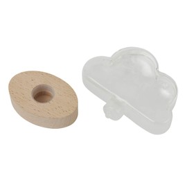 Narika Chaya Sangyo Storm Glass Cloud (Oval Stand) 333-400 "Fun Science" 11 (h) x 13.5 x 6 cm