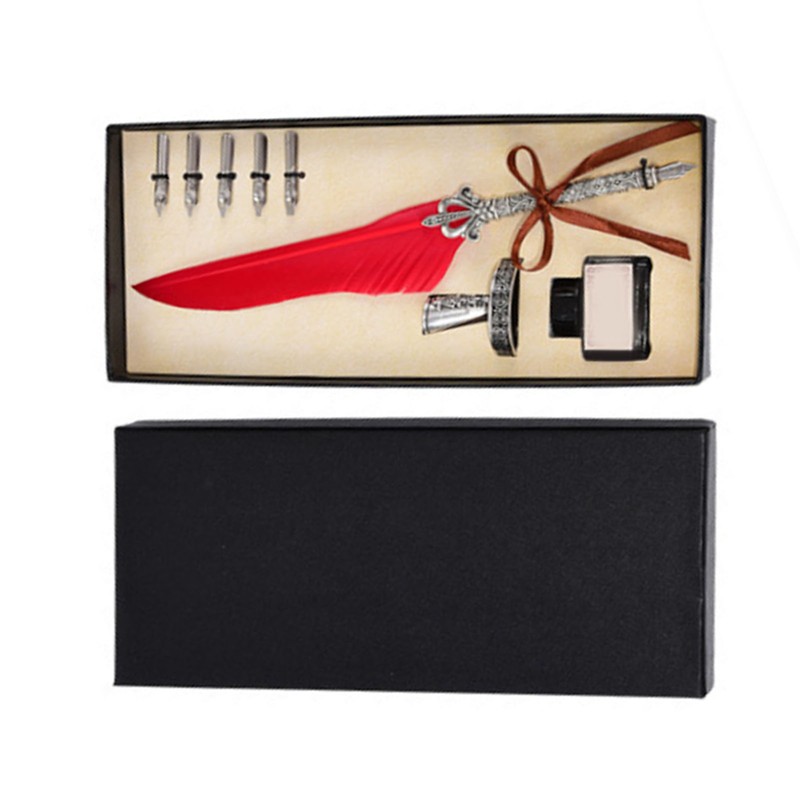 Quill Pen Stainless Steel Copper High Smoothness Elegant Colors European