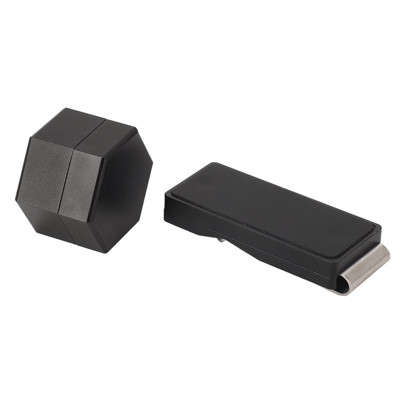 Mini Portable Magnetic Billiard Cue Chalk Case Black Billiard Cue