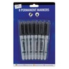 Just stationery 8 Black Permanent Markers Black