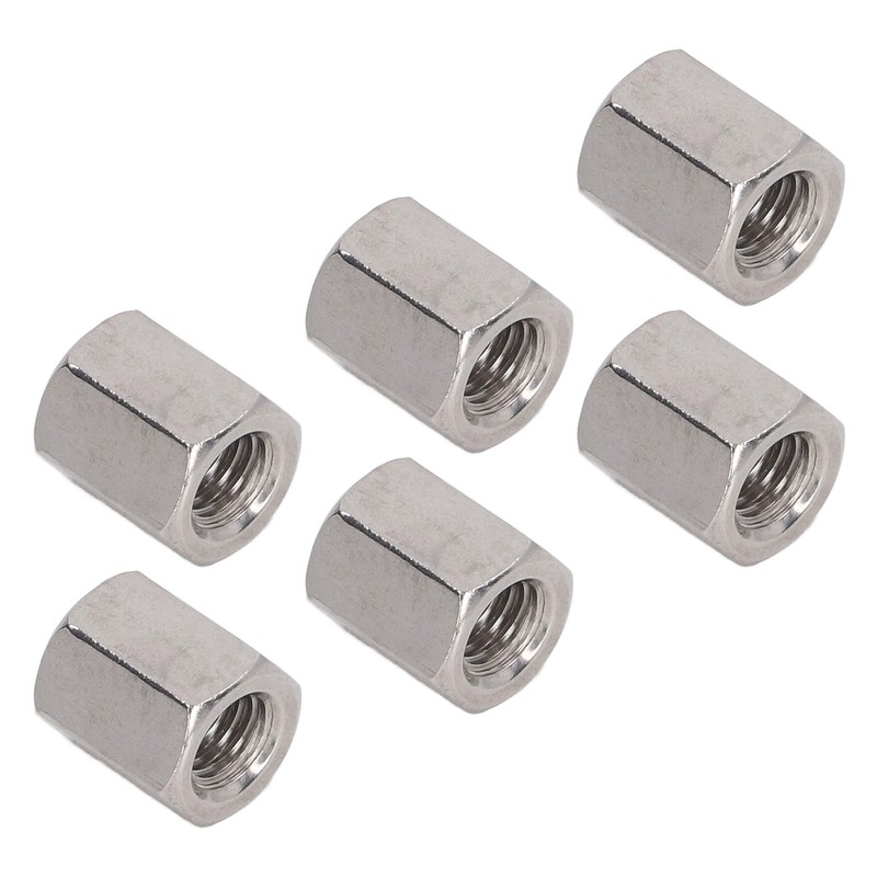 20 Pcs Hex Coupling Nut M8x1.25 L15mm 304 Stainless Steel