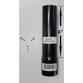 Fence Post Extender. Choose Color: Silver, Black, Green. Choose Size: Diameter 1-5/8", 1-7/8", 2-3/8", and Length (Rise) 6 inches up to 36 inches. Also Customized
