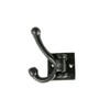 Dulton Iron Parts Double Swing Wall Hook, Antique Black, Height