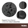 TROIKA Cable Bag with 2 Zip Compartments Black Connected -