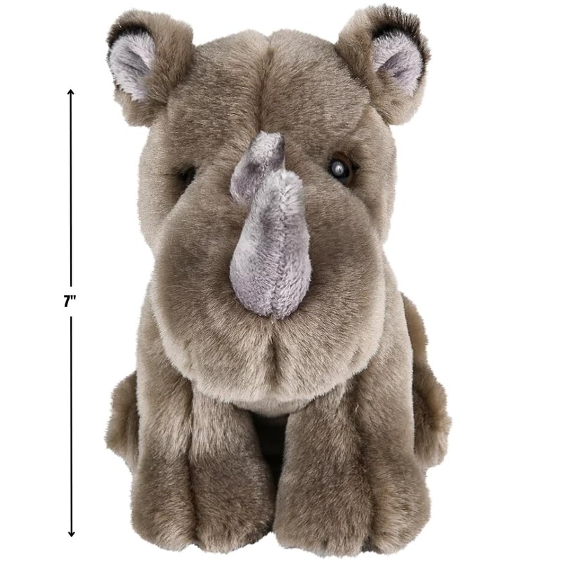 Rhode Island Novelty 7" Heirloom Rhino Stuffed Animal