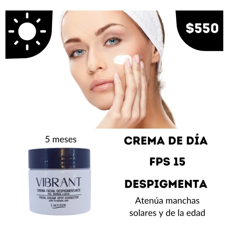 Crema Despigmentante Día Fps 15 + Noche 50grs Vibrant