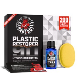 garage bulls Plastic Restorer for Cars - Hydrophobic Ceramic Coating - Ultimate Exterior & Interior Protection with Original Matte Finish, 30 ml, 1 fl oz