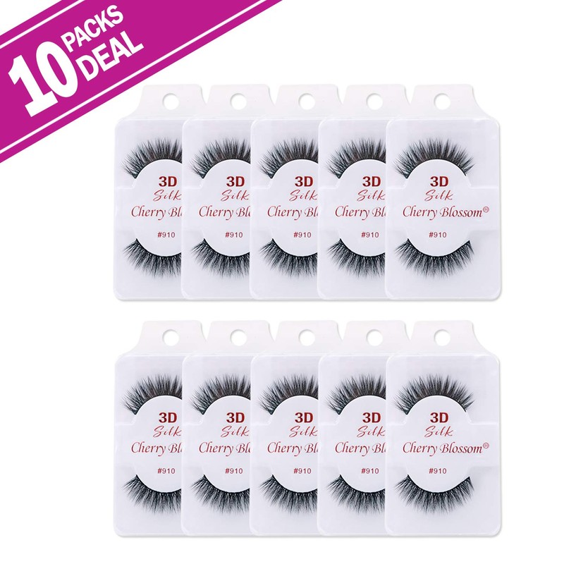 Cherry Blossom 3D Eyelashes (10 Pack of Silk 910)