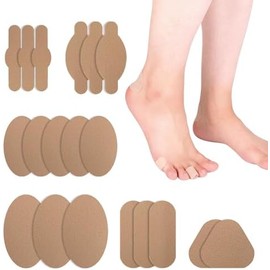 Moleskin para ampollas, almohadillas adhesivas de moleskin, acolchado de moleskin para pies, zapatos, dedos, talón Parche de cinta para la prevención de ampollas que reduce la fricción -