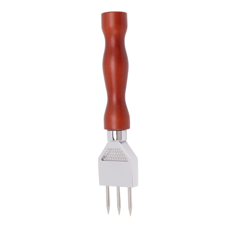Three Prong Ice Axe, Wooden Handle, 304 Stainless Steel Ice