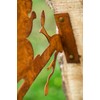 Garden Stake Tree Stake Metal Rusty Garden Decoration Patina Squirrel