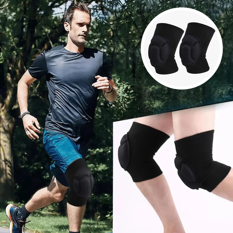 Protective Knee Pads 2 Pack for Sports & Exercise, Thick