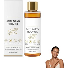 Aceite Corporal Antienvejecimiento Colágeno No Graso Rápido. (1PCS) Masaje corporal de rápida absorción para piel seca de aspecto, brazos, piernas, muslos, barriga, levantamiento.