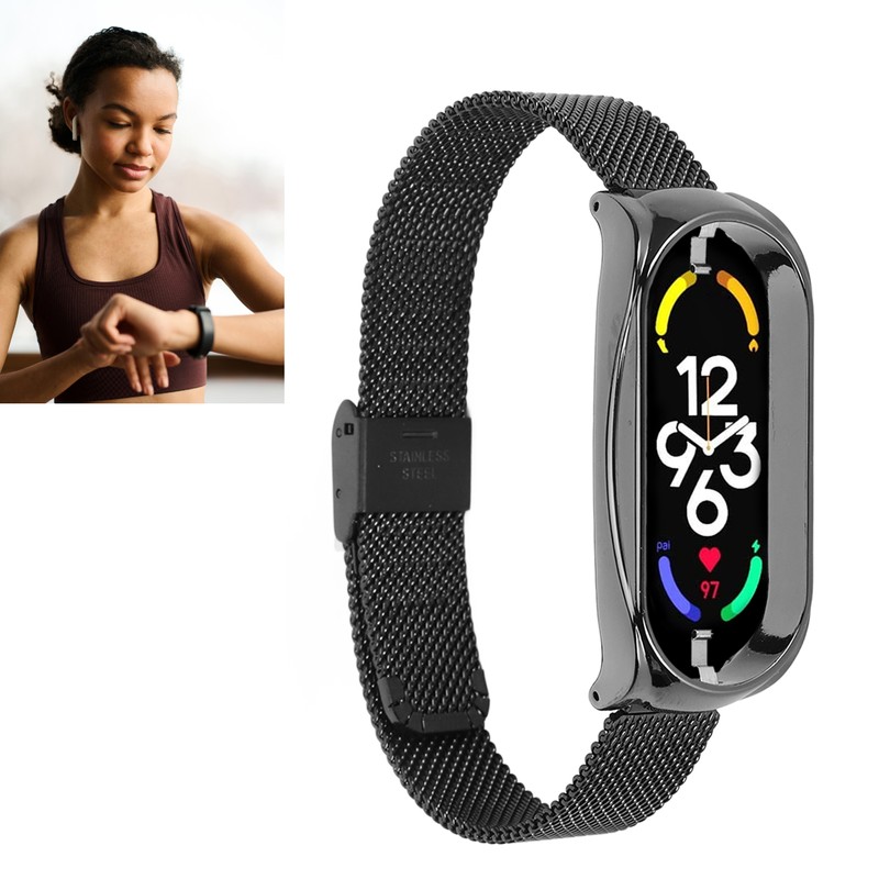 Stainless Steel Mesh Strap Fashionable Breathable Flexible Replacement Band Accessory