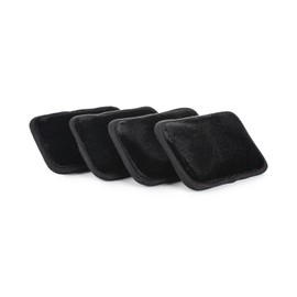 The Rag Company - Interior Scrubber - Soft Microfiber Pad Safe for All Automotive Interior Surfaces; Deep Cleaning with Scratchless and Streak-Free Finish - 4 Pk