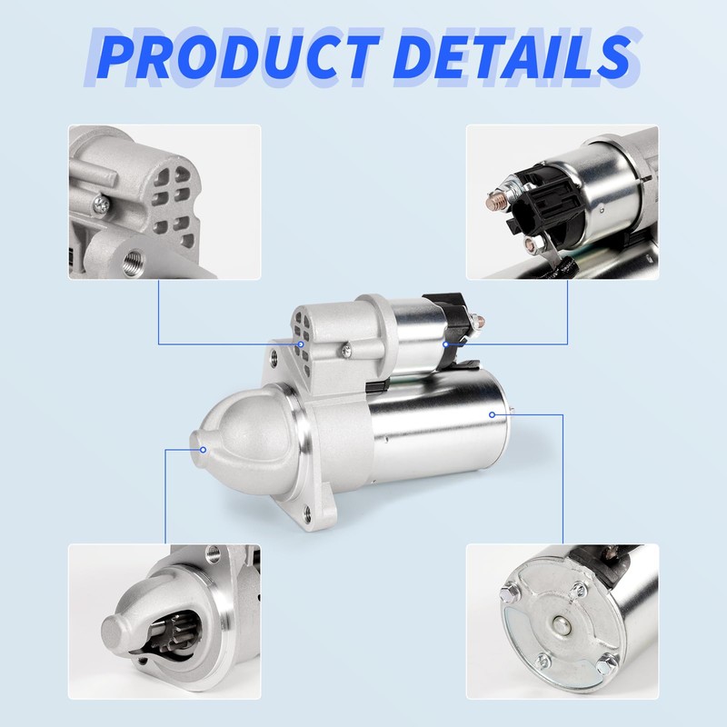 loosoo New Starter Motor 12V 1.2KW CW 13T, 36100-2E551 Compatible