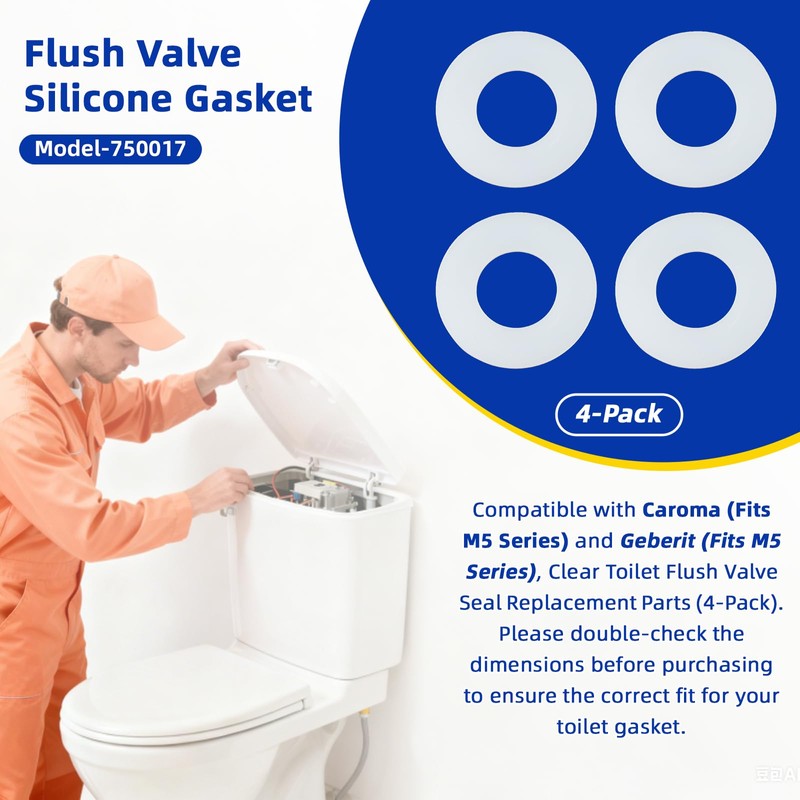 Flush Valve Silicone Gasket Compatible with Caroma M5,Fit for Geberit