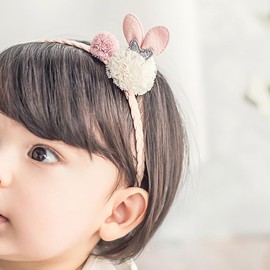 Bethynas Baby Girls Flower Lace Headband Cute Floral Elastic Hairband Toddler Newborn Infant Kids Soft Cotton Hair Accessory (A)
