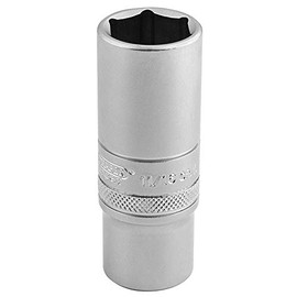 Draper 16585 Metric 3/8-Inch Square Drive Hi-Torq 6-Point Deep 17 mm Socket , Blue