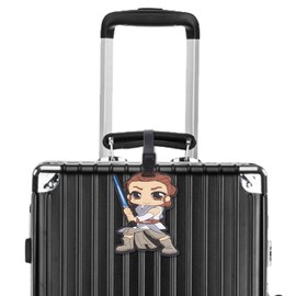 4 Pcs Set Star BB8 Jedi Soldiers Silicone Travel Luggage Baggage Identification Labels ID Tag for Bag Suitcase Plane Cruise Ships with Belt Strap