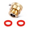 Litorange 1 Pack Brass 3/4 Inch GHT Backflow Preventer, Vacuum