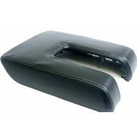 Kar Designers Black w/Gray Stitching Vinyl Center Console Lid Cover For 14-19 Toyota Tundra