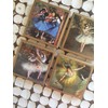 Coasters! Degas ballerina coasters with gold trim
