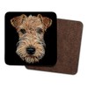Fractal Artworks Lakeland Terrier Coaster with Fractal Art Design #1