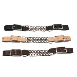 Amesbichler Reitsport AMKA Western Chin Strap with Double Chain Soft Leather