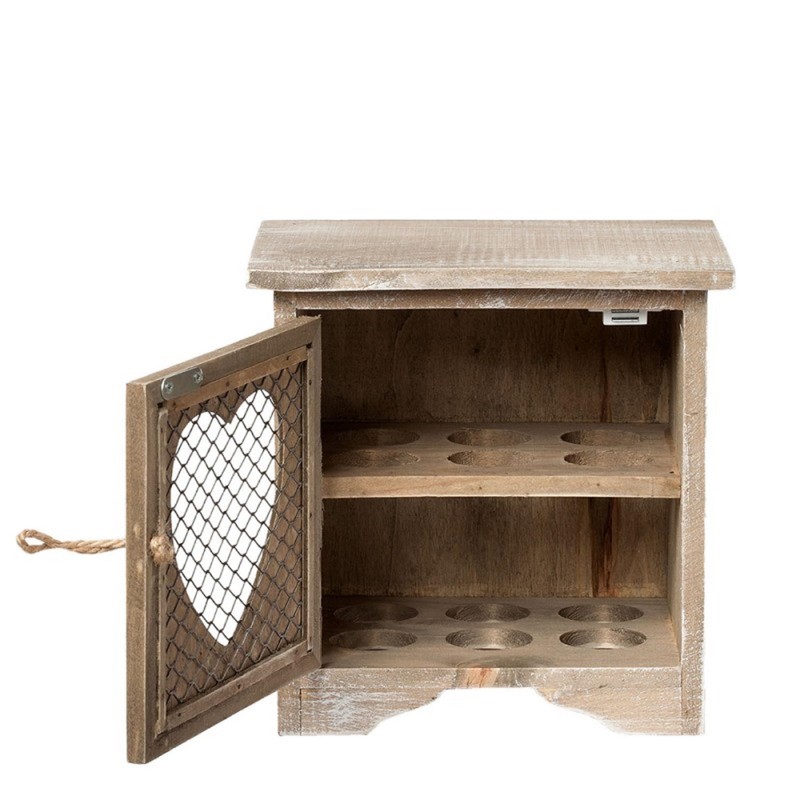 Clayre & Eef - Scatola Porta Uova c/ Cuore 19x19x14cm