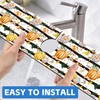 Thanksgiving Sink Faucet Absorbing Mat Autumn Pumpkin Floral Absorbent Fast