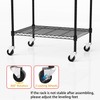 5 Tier Storage Shelves with Wheels, Heavy Duty Metal Garage