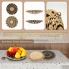 7 Pieces Wall Baskets Bohemian Handmade Wall Decor Rattan Round