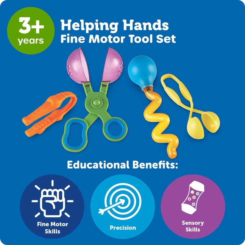 Learning Resources Helping Hands Fine Motor Tool Set Toy -