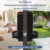 Souyou Upgrade Keyless Door Lock with Handle, Stainless Steel Waterproof