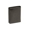 Men's and Women's wallet vertical format LEAS, Genuine Leather, black