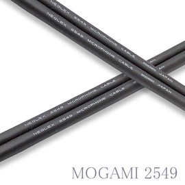 MOGAMI 2549 REAN NYS366BG RCA Audio Line Cable, Set of 2 (Black, 9.8 inches (25 cm)