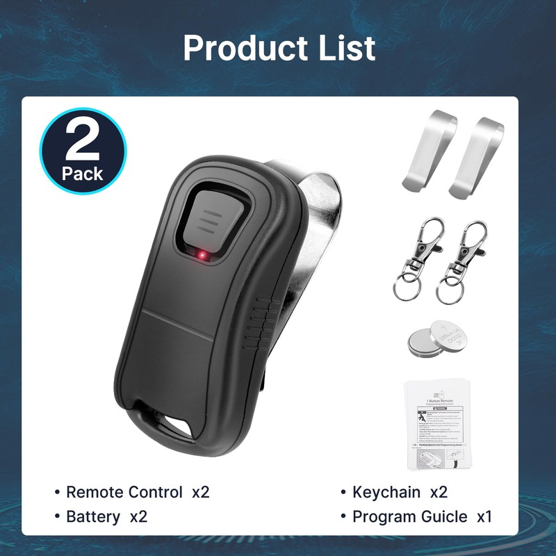 2 for Genie Garage Door Opener Remote GIT-1 G1T-BX 38501R