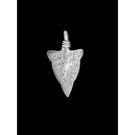 Mainland Silver Pink Opal Pendant • Navajo Handmade • 925 Sterling Silver Arrowhead Pendant