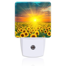 Neidius Night Light for Kids Girls Boys,Sunflower Fields During Sunset LED Night Light Plug into Wall with Dusk to Dawn Sensor for Room Decor,Hallway,Kitchen,Bathroom,Nursery,Stairs