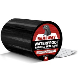 SEALWAY Black RV Roof Sealant Tape, 8" x 10' Waterproof Repair Seal Tape – Extra Thick, UV-Resistant, Weatherproof Patch for Permanent Leak Sealing on RVs, Trailers, and Mobile Homes