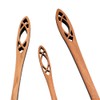 American Made 3-Piece Wild Cherry Wooden Dessert Utensil Set, Cathedral