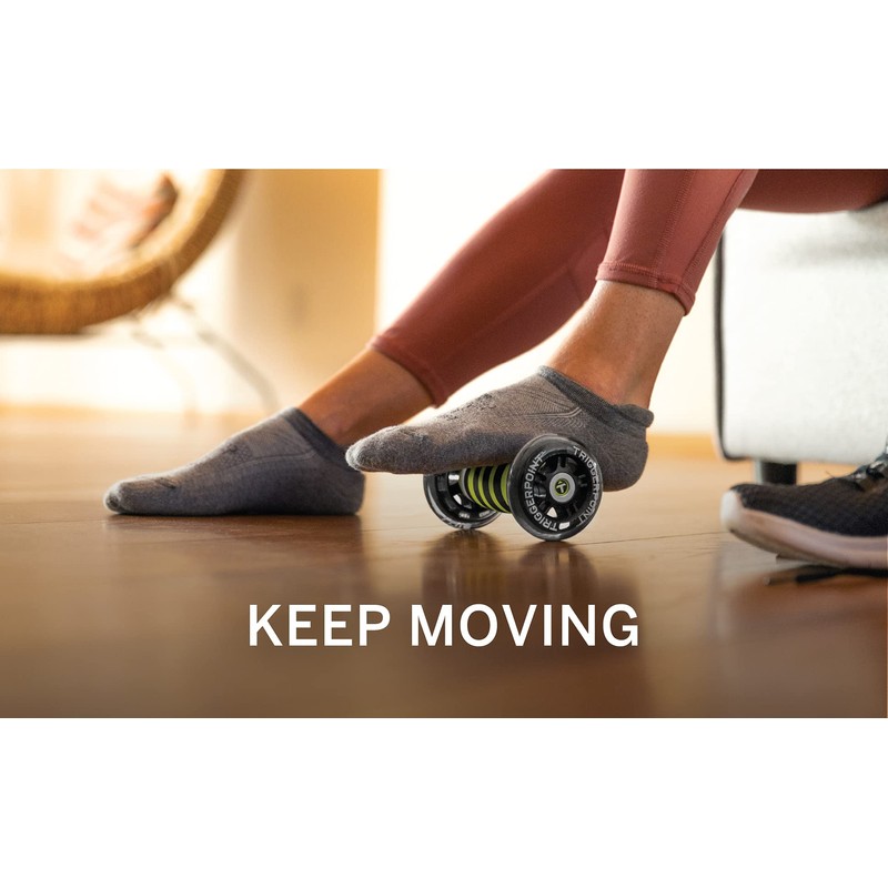 TRIGGERPOINT 22105 Nano LTE Multi Massage Roller, Black/Lime (Myofascial Release)
