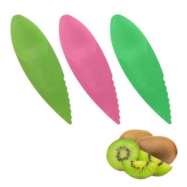 3pcs 2 in 1 Kiwi Easy Peelers Cutter Fruit Pulp Spoon Fruit Peeler Kitchen Tool Professional Random Color