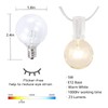 Afirst Outdoor String Lights 50FT with 53 Globe Bulbs Patio